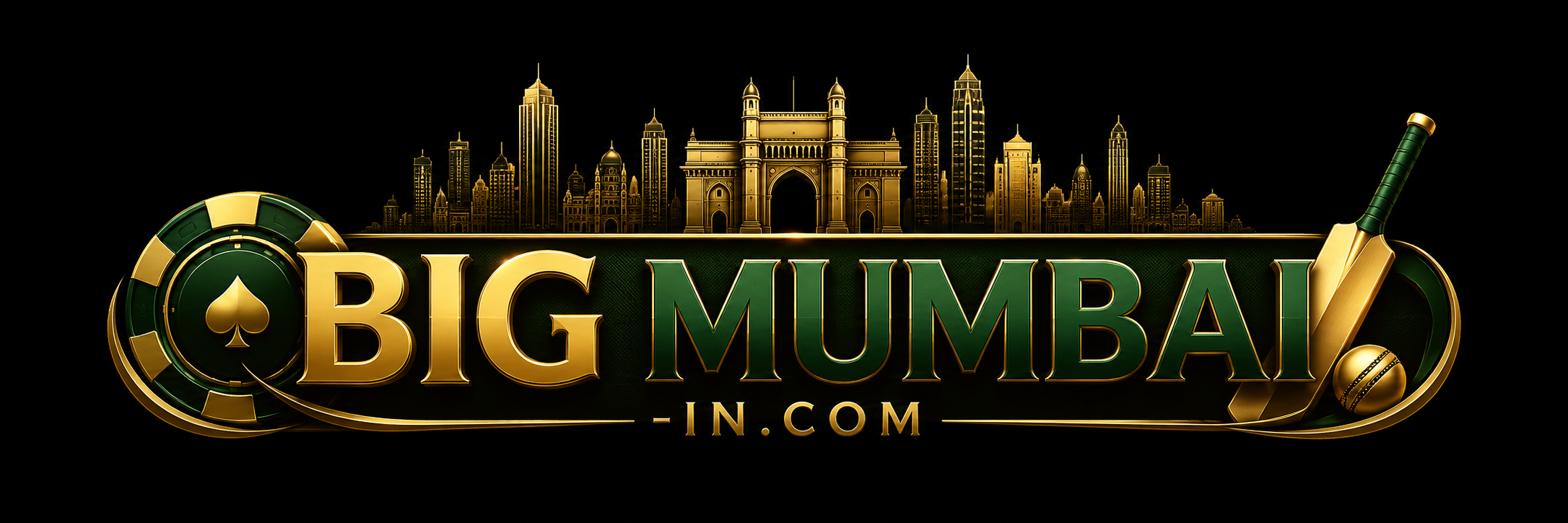 Big Mumbai gold and green brand mark